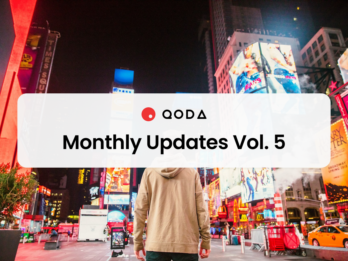 Qoda Monthly Updates Volume 5